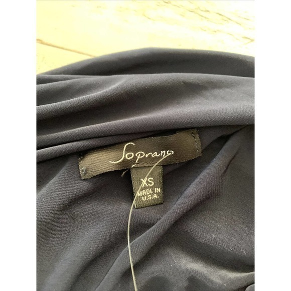 Soprano Womens One Shoulder Bodycon Ruched‎ Draped Blue Dress Sz XS NWT - Picture 7 of 9